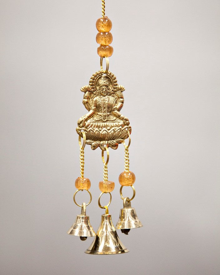 India Arts - Brass Laxmi Chime w/Beads & Bells
