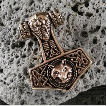 Odin Norse Collection - Carded Bronze Pendant on/Cord