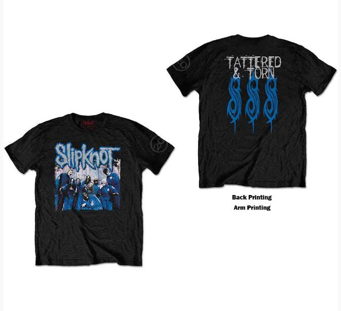 Rock Off - Slipknot "20th Anniversary Tattered & Torn" T-Shirt