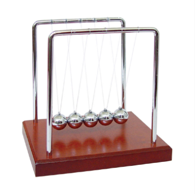 Science of Motion - Newton's Cradle 5.5" w/Wood Base