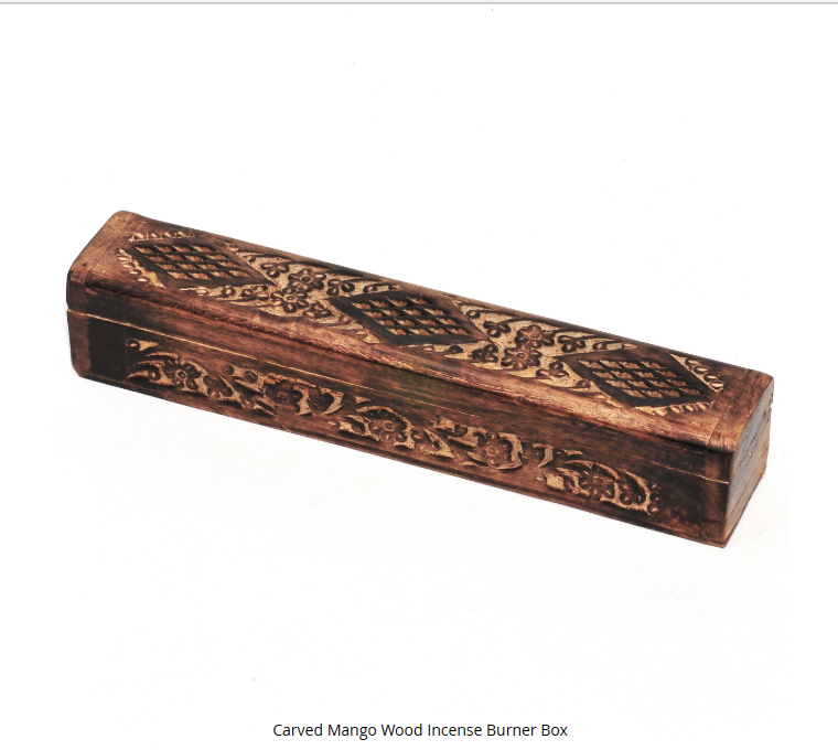 RExpo - Carved Mango Wooden Box Burner