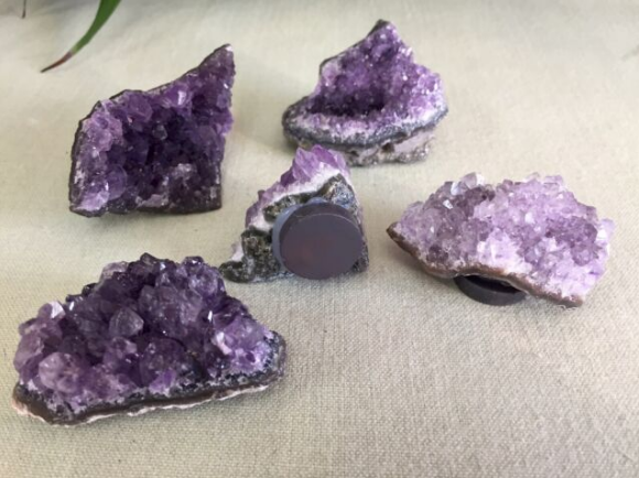 Village - Amethyst Druze Magnet