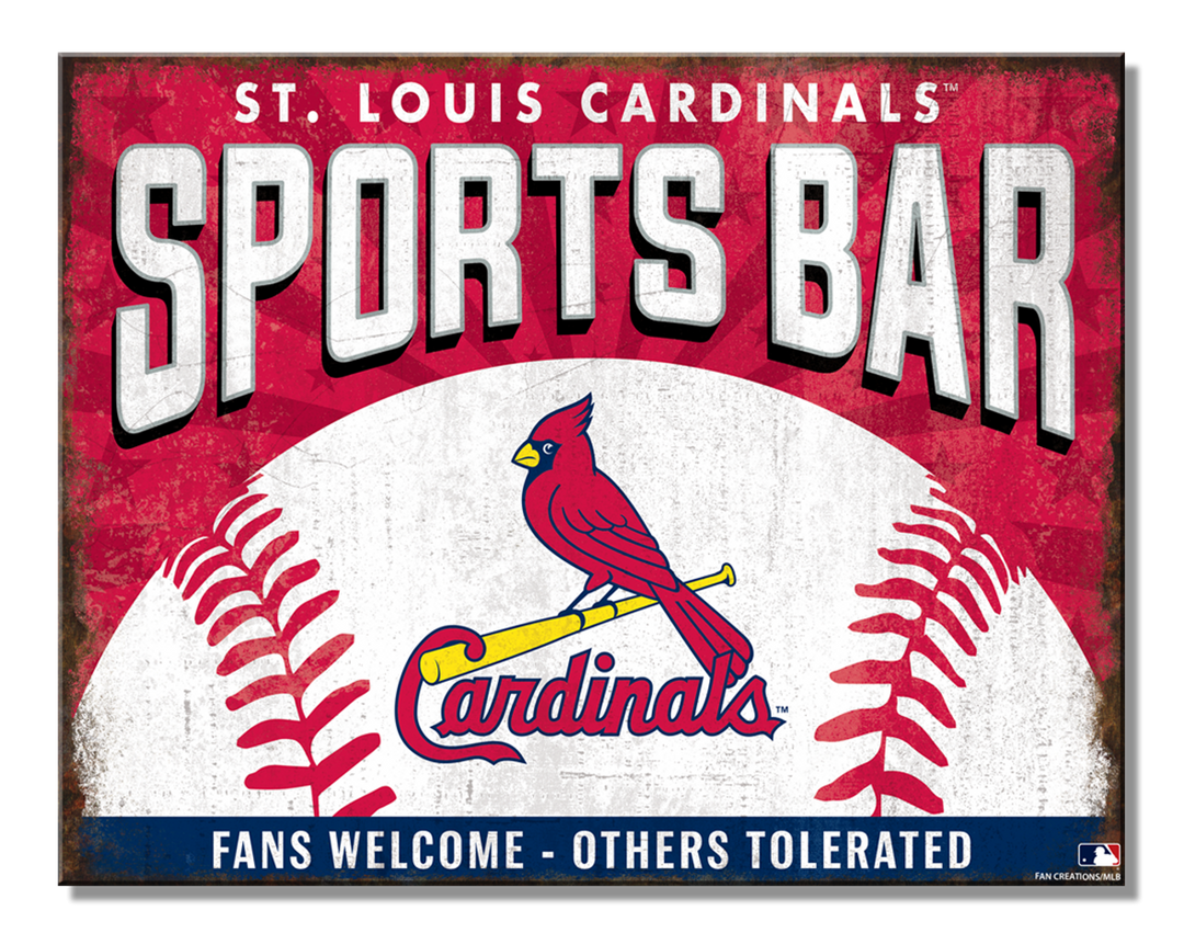St Louis Cardinals Sports Bar Tin Sign