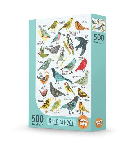 Badge Bomb - Bird School 500 Piece Puzzle