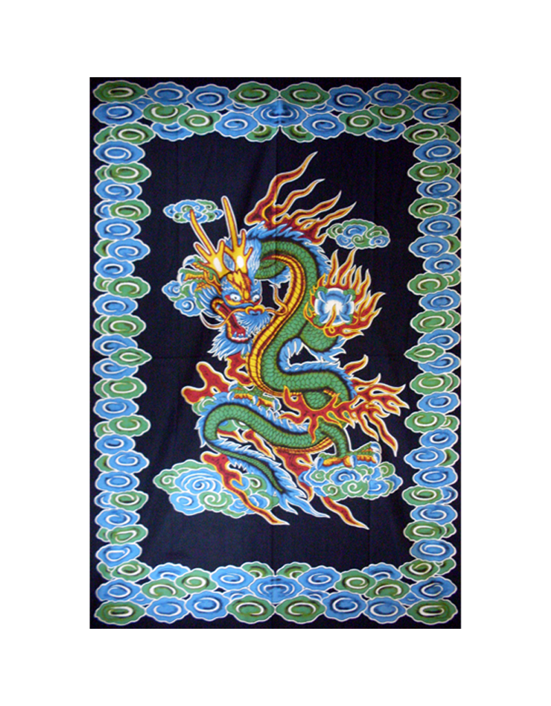 Multicolor Dragon Tapestry