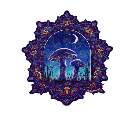Dye the Sky - Mushroom Mandala Sticker