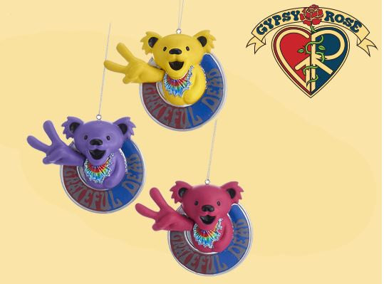 Grateful Dead Peace Bear Ornament