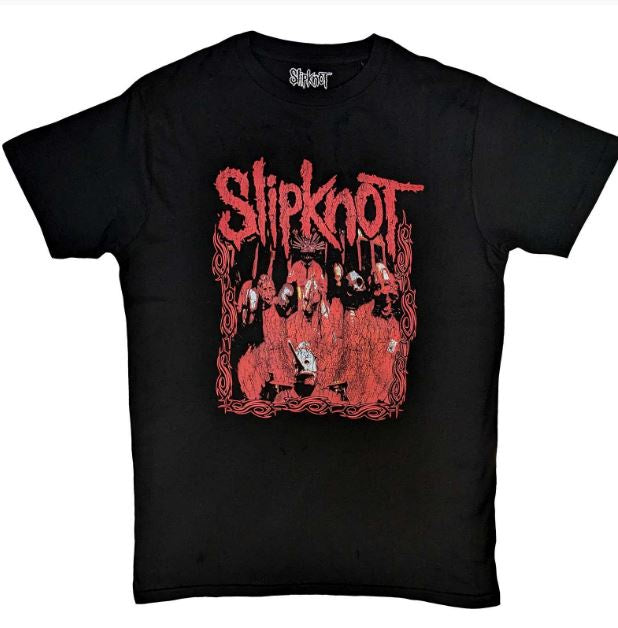 Slipknot 'Band Frame' Unisex Black T-Shirt