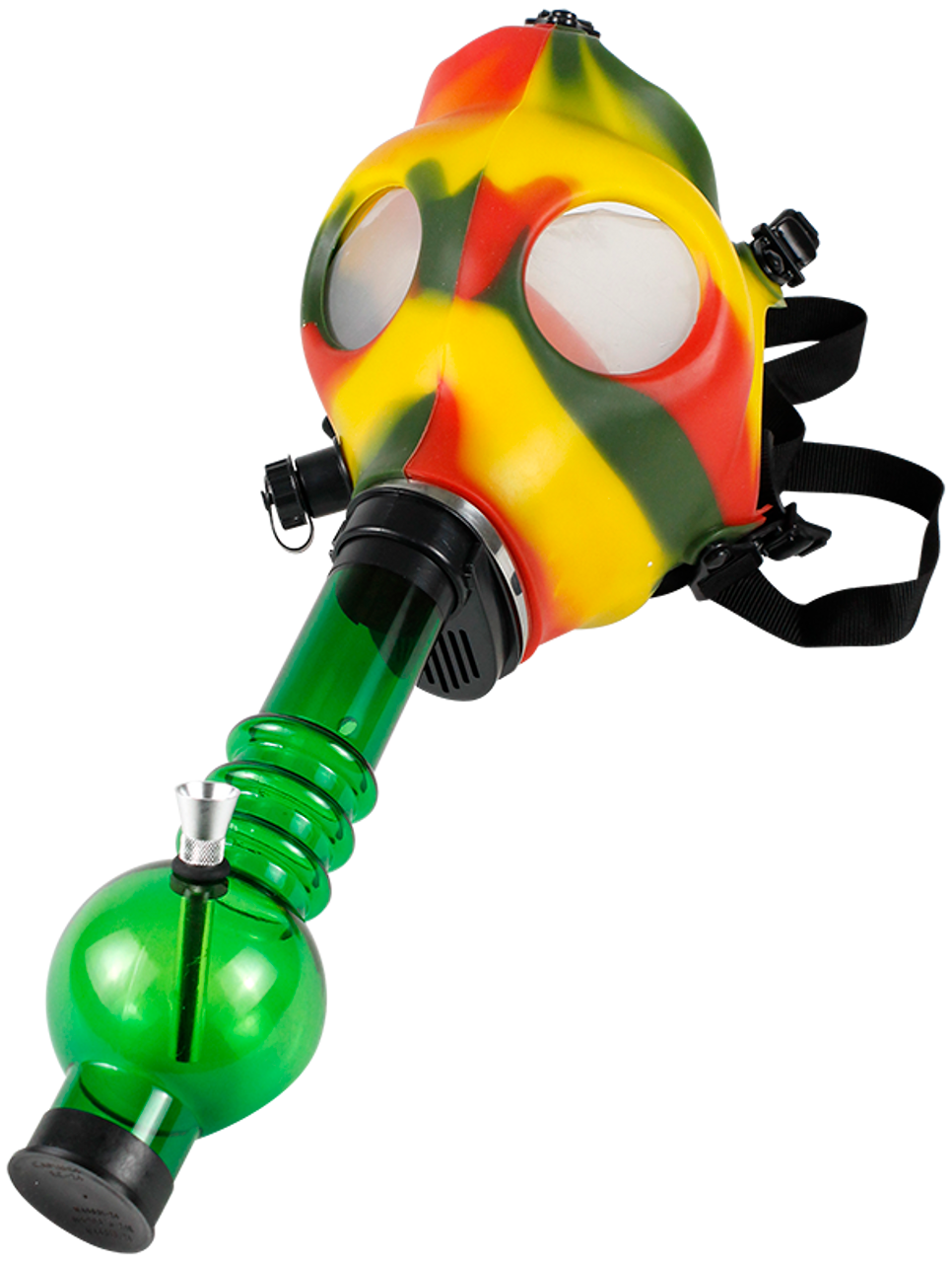 Tie Dye Gas Mask Water Pipe