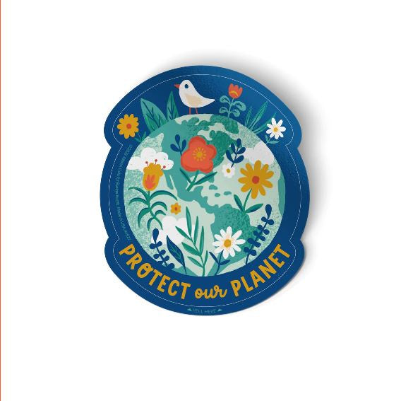 Badge Bomb - Protect Our Planet Sticker