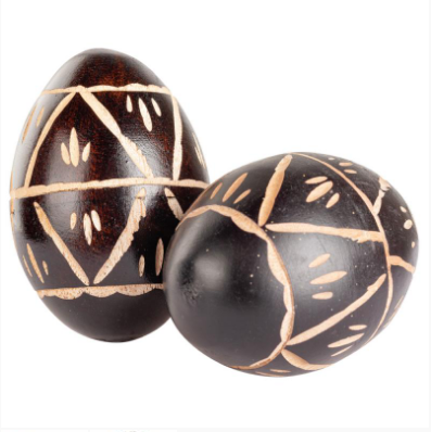 Benjamin - Carved Wooden Egg Shaker