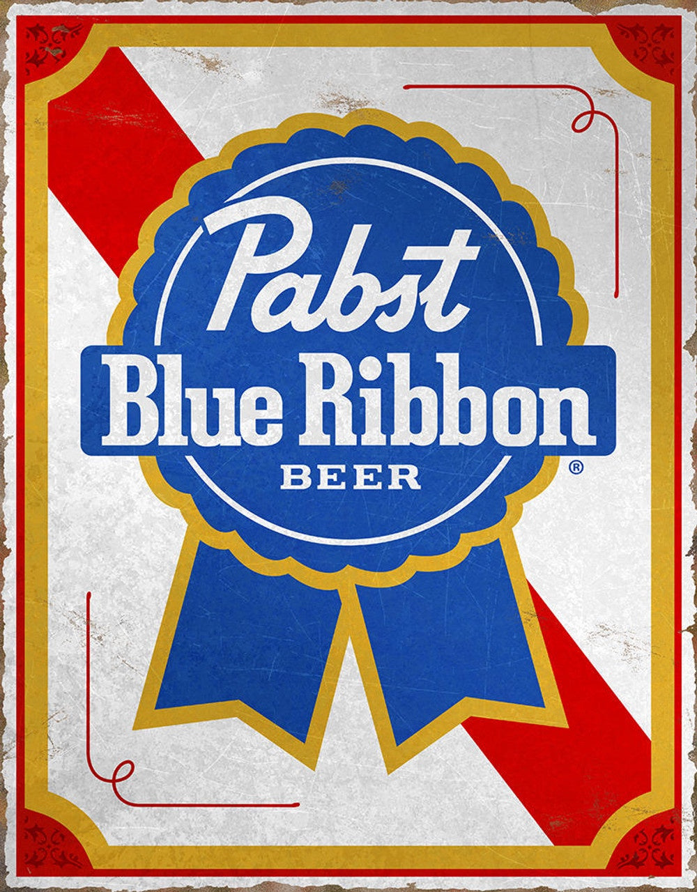 Pabst Blue Ribbon - PBR Tin Sign