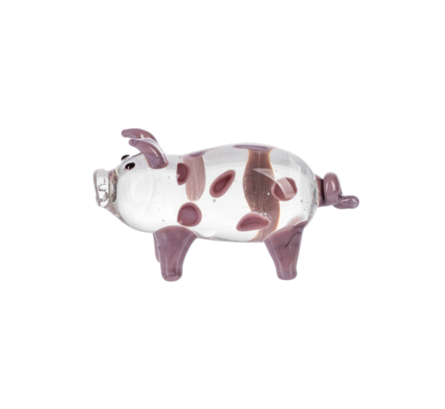 Ganz - Glass Pig Figurine