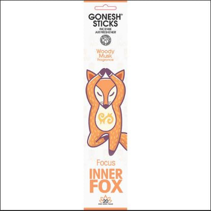 Gonesh - Inner Fox "Woody Musk" Incense Sticks 20ct.