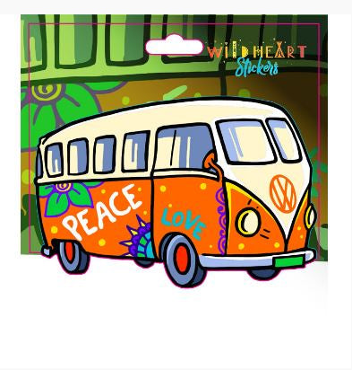 Wild Heart - Peace Love Bug Sticker