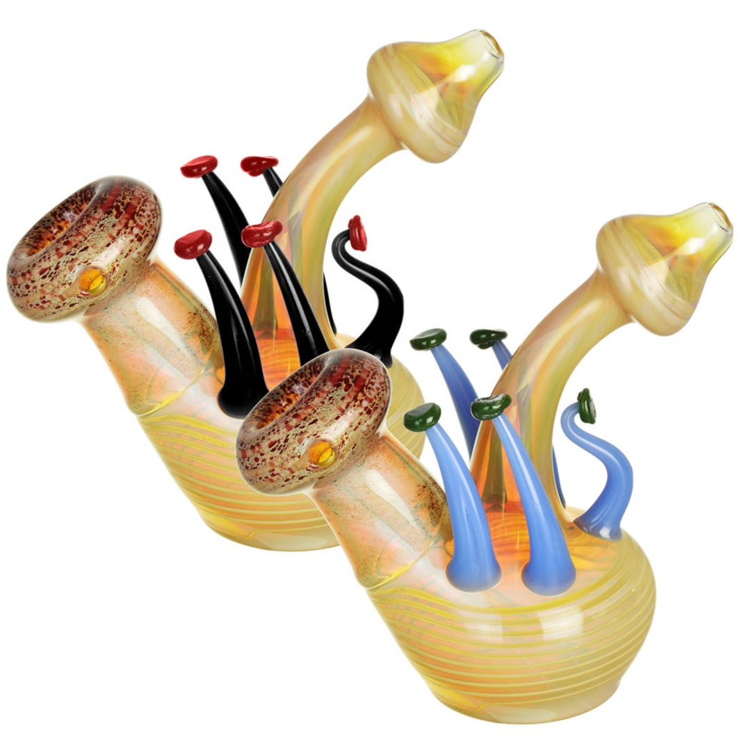 Mushroom Glass Bubbler 6"