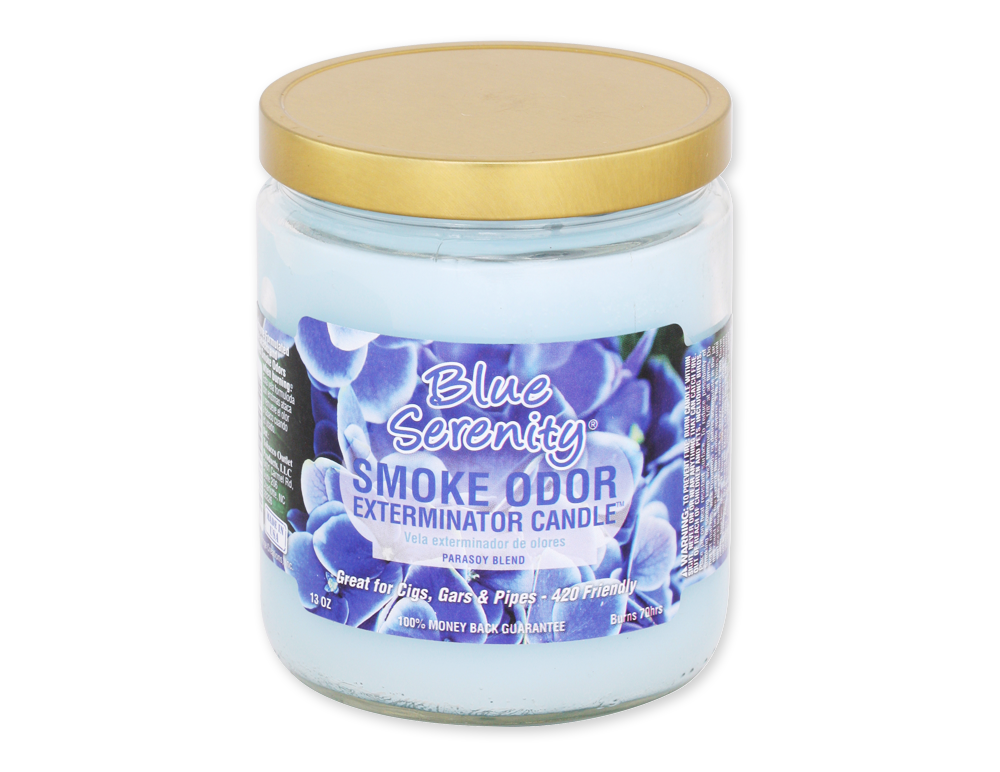 Blue Serenity Smoke Odor Exterminator Candle