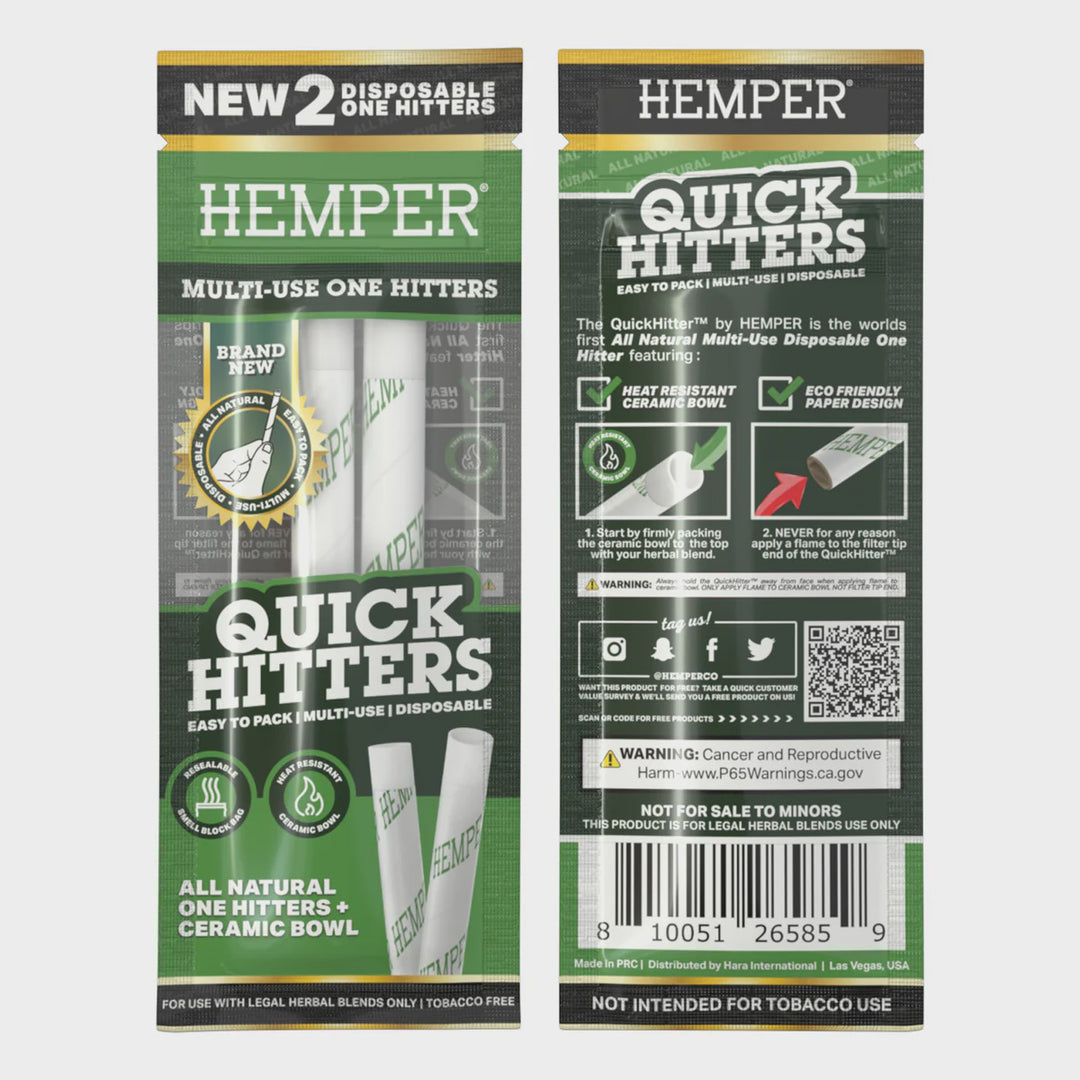 Quick Hitter Disposable Chillum 2pk