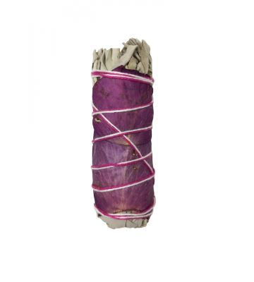 Atlanta Candles - White Sage & Purple Rose Petals Smudge Stick