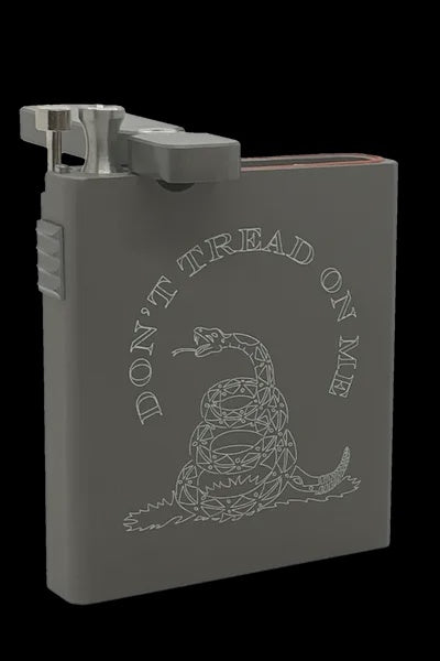 Large Metal Dugout w/Poker - Don't Tread on Me - Grey