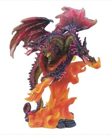 GSC - 3-Headed Red Fire Dragon Statue 71184