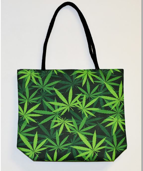 Fantasy Gifts - Techno Jute Leaf Tote Bag