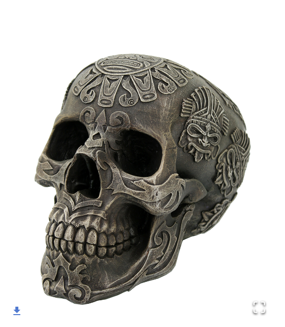 Pacific - Aztec Skull Statue 12148