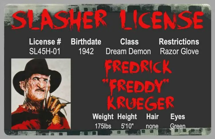 Freddy Krueger License