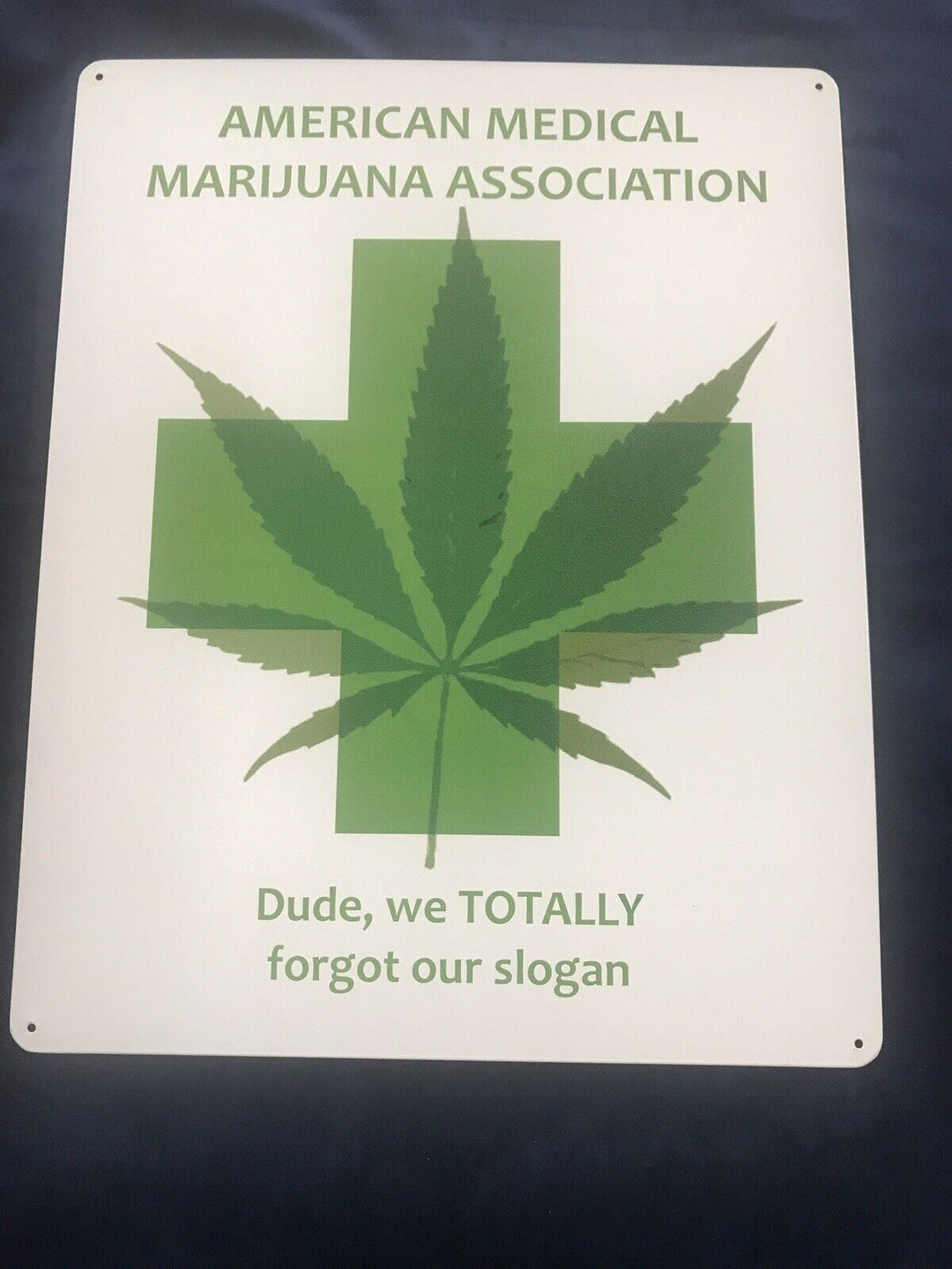 American Marijuana Association Metal Sign