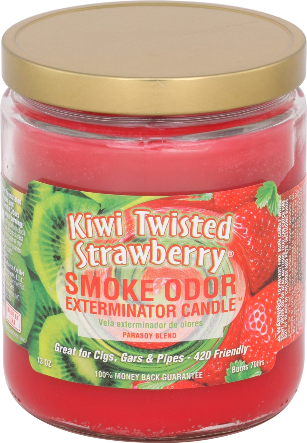 Kiwi Twisted Strawberry Smoke Exterminator Candle