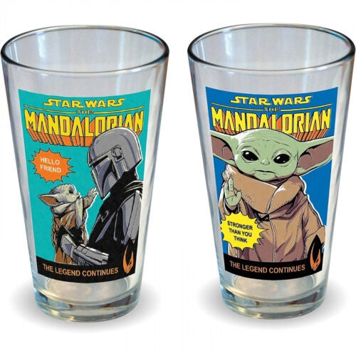 Star Wars - The Mandalorian "The Child" Cosmic Cover 16oz Glass Set of 2