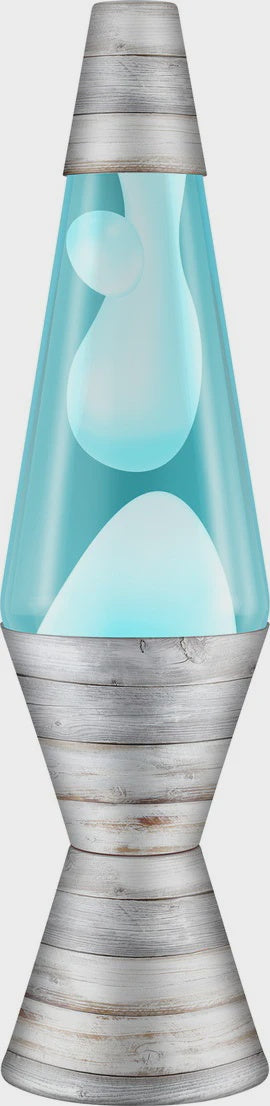 14.5" Lava Lamp - White/Teal