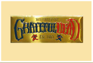 Grateful Dead 50th Anniversary Metal Sticker