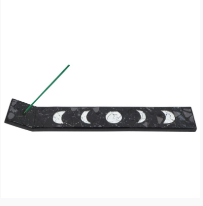 Benjamin - Black Mosaic Moon Phase Incense Holder