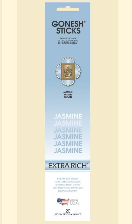 Gonesh - "Jasmine" Extra Rich Incense Sticks 20ct.