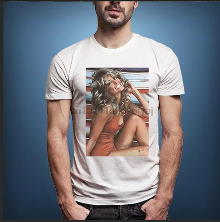 Manic - Farrah Fawcett Solid Color T-Shirt