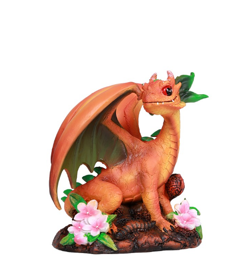 Pacific - Peach Dragon Statue