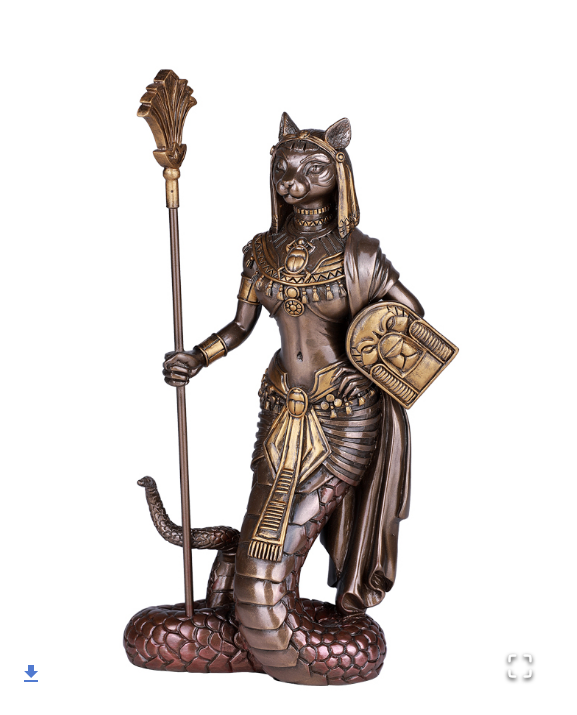 Pacific - Bastet Bronze Knight Statue 13460