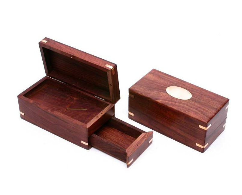 RExpo - Wooden Puzzle Box with Hidden Drawer