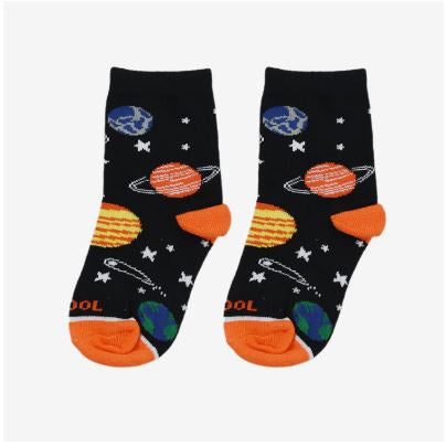 Cool Socks - Planets Kids Straight Crew Socks