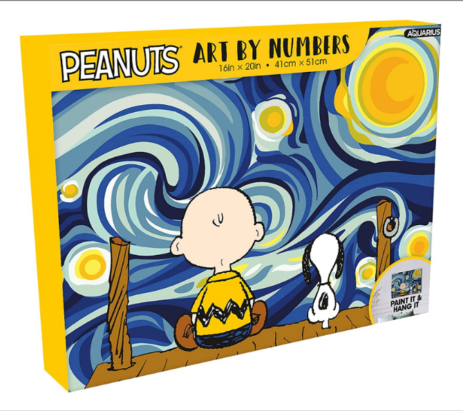 Peanuts Starry Night Art by Numbers