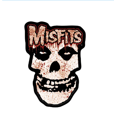 Misfits Logo & Skull Bloody Sticker