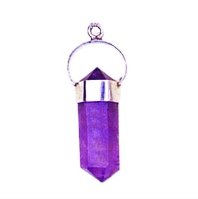 Benjamin - Amethyst Mini Twin Point Pendant P247