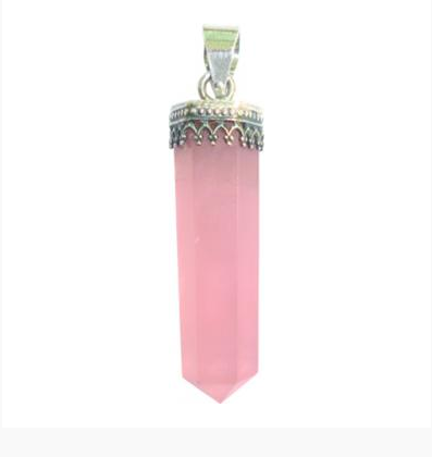 Benjamin - Rose Quartz Point w/Filigree Pendant