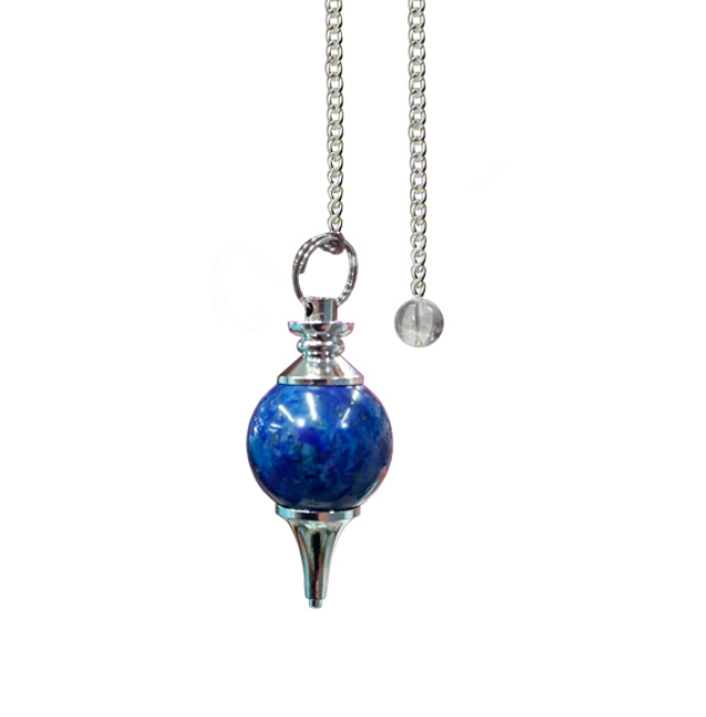 Oceanic - Lapis Lazuli Ball w/Silver Point Pendulum