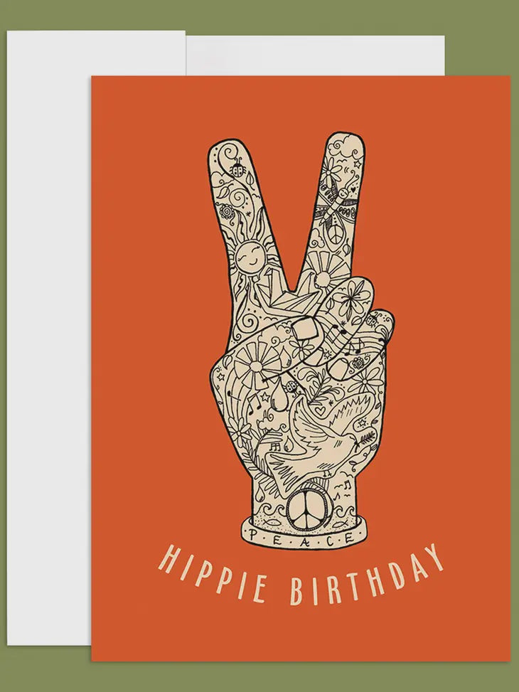 Soul Flower - Hippie Birthday Greeting Card