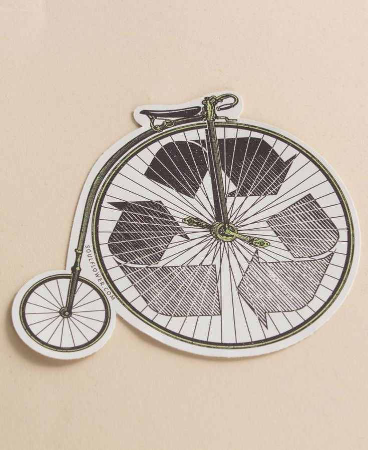 Soul Flower - Recycle Bicycle Sticker