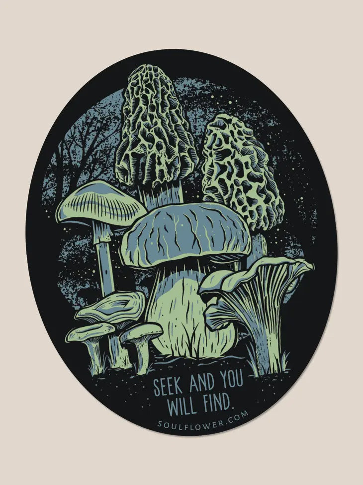 Soul Flower - Mushroom Forager Sticker