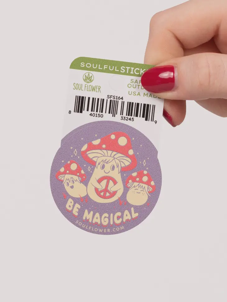 Soul Flower - Be Magical Mushroom Mini Sticker