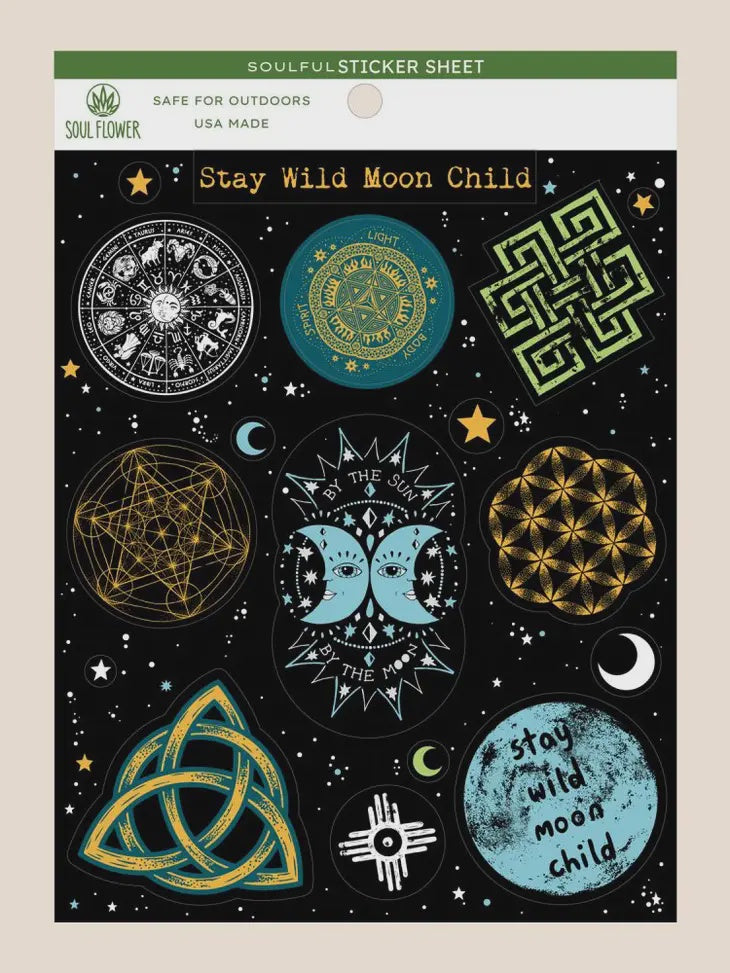Soul Flower - Stay Wild Moon Child Sticker Sheet
